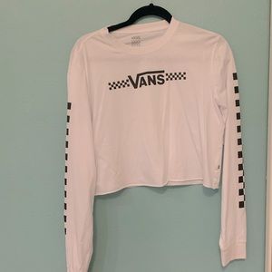 Vans Cropped Long Sleeve T Shirt